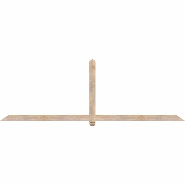 Ekena Millwork Eugene Smooth Timber Gable Bracket, Douglas Fir, 108"W x 36"H x 1 1/2"D x 3 1/2"F, 8/12 Pitch GBW108X36X0204EUG00SDF - main